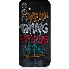 Teknomeg Samsung Galaxy S23 Fe Uyumlu Ay ve Ağaç  Desenli Silikon Kılıf