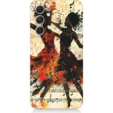 Teknomeg Samsung Galaxy S24 Plus Uyumlu Dans Eden Çift  Desenli Silikon Kılıf