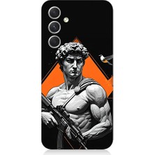 Teknomeg Samsung Galaxy A05S Uyumlu Savaşçı Heykel  Desenli Silikon Kılıf