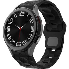 ENSUENO Galaxy Watch 6 44MM Zore KRD-116 20MM Futbol Desenli Spor Tasarımlı Silikon Kordon
