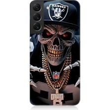 Teknomeg Samsung Galaxy S22 Plus Uyumlu Karanlık Korsan  Desenli Silikon Kılıf