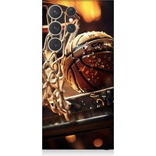 Teknomeg Samsung Galaxy S23 Ultra Uyumlu Uzay Iskeleti  Desenli Silikon Kılıf