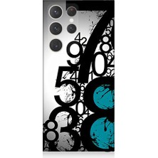 Teknomeg Samsung Galaxy S23 Ultra Uyumlu Sayısal Karmaşa  Desenli Silikon Kılıf