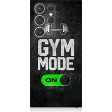 Teknomeg Samsung Galaxy S23 Ultra Uyumlu Gym Mode  Desenli Silikon Kılıf
