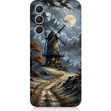 Teknomeg Samsung Galaxy S24 Plus Uyumlu Yel Değirmeni  Desenli Silikon Kılıf