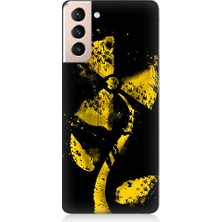 Teknomeg Samsung Galaxy S21 Uyumlu Rüzgar Gülü  Desenli Silikon Kılıf