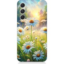 Teknomeg Samsung Galaxy S23 Fe Uyumlu Papatya Tarlası  Desenli Silikon Kılıf