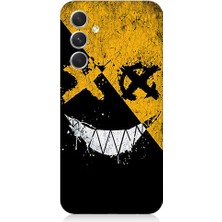 Teknomeg Samsung Galaxy A05S Uyumlu Karanlık Gülüş  Desenli Silikon Kılıf