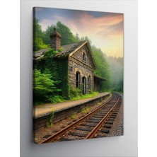 Tablomega Kanvas Tablo Eski Tren Yolu