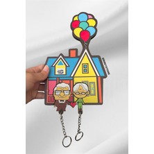 BirbeyStore Sevgili Anahtarlık Ahşap 2’li Balonlu