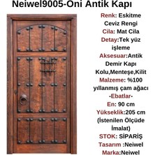 Neiwel Oni Antik Ahşap Kapı