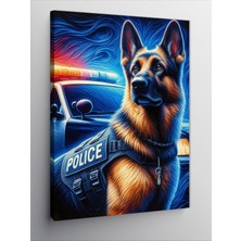 Tablomega Kanvas Tablo Polis Köpeği