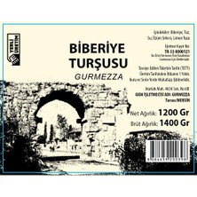 Gurmezza Biberiye Turşusu 1,2 kg