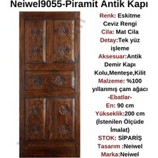 Neiwel Piramit Oyma Ahşap Kapı