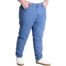 Mode Xl Büyük Beden Erkek Kot Pantolon Marwel Noche Blue 22940 Mavı