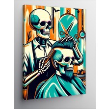 Tablomega Kanvas Tablo Neon Berber Iskelet