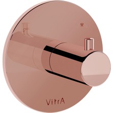 Vitra Origin A4285729 Ankastre 2 Yollu Yönlendirici, Soft Bakır (Parlak)