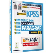 Karakutu Yayınları 2025 KPSS Türkçenin Kara Kutusu Ösym Çıkmış Soru Bankası 5li Set Konu Özetli Video/pdf Çözümlü