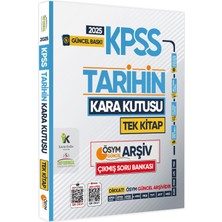 Karakutu Yayınları 2025 KPSS Kara Kutu Genel Kültür Tekli Kitap Set Çıkmış Soru Bankası