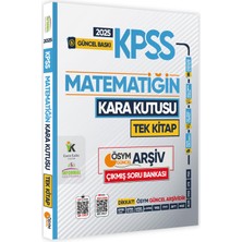 Karakutu Yayınları 2025 KPSS Kara Kutu Matematik Tek Kitap ve Geometri Set Çıkmış Soru Bankası 