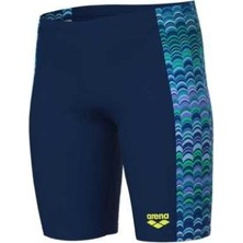 Arena Boy's Ondulation Swim Jammer Navy Multi Erkek Çocuk Yüzücü Mayosu 008170750