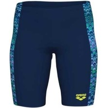 Arena Boy's Ondulation Swim Jammer Navy Multi Erkek Çocuk Yüzücü Mayosu 008170750