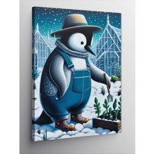 Tablomega Kanvas Tablo Çiftçi Penguen