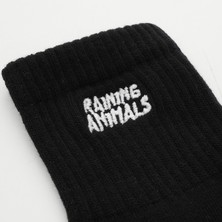 Raining Animals Pamuklu Unisex Tenis Çorap Logo Nakışlı