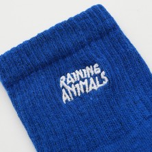 Raining Animals Pamuklu Unisex Tenis Çorap Logo Nakışlı