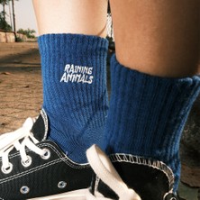 Raining Animals Pamuklu Unisex Tenis Çorap Logo Nakışlı