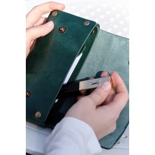 Bards Atelier Hakiki Deri - El Yapımı - Clutch Çanta