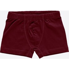 Malabadi Erkek Çocuk Bordo 3 Lü Paket Pamuk Elastan Boxer 209 3M209