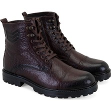 Desa Bradyn Kahve Erkek Fermuarlı Deri Bot