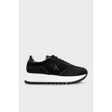 Calvin Klein Süet Logolu Kalın Tabanlı Sneaker Ayakkabı YW0YW015740GM Bayan Ayakkabı YW0YW01574 0gm