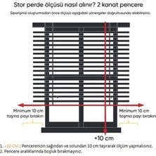 İREMKARAHOME Mat Gri Stor Perde