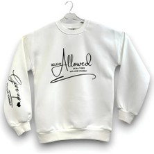 Kız Çocuk Baskılı Sweatshirt Kışlık 3 Iplik Şardonlu Süprem