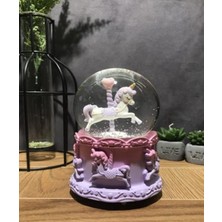 Nostaljik Lezzetler Dekoratif Mini Kar Küresi Unicorn (7CMX5CM)