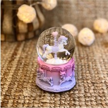Nostaljik Lezzetler Dekoratif Mini Kar Küresi Unicorn (7CMX5CM)