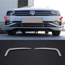 Woodhub Volkswagen Passat B-8,5 2019 ve Üzeri Krom Sis Çerçevesi 2 Parça Paslanmaz Çelik
