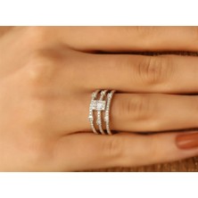 Safir Kuyumculuk Pırlanta Baget Yüzük