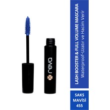 Reva Lash Booster & Full Volume Color Mascara -Tam Hacim & Uzatan Renkli Maskara Sax Mavisi 455