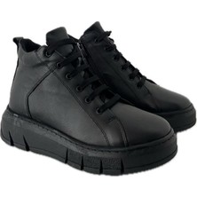 Saracshoes  Deri Siyah  Tally  Kadın Spor Bot