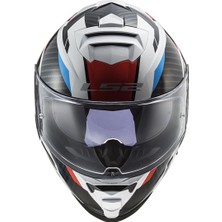 Ls2 Storm 2 Racer Mavi-Kırmızı Kapalı Kask