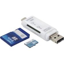 Woodhub Otg Type C & Micro USB & USB 3in1 Kart Okuyucu Usb2.0