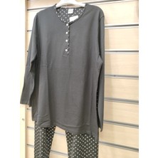 Nena %100 Pamuk Uzun Kol Kadın Pijama Takım 14715