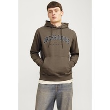 Jjecaleb Varsıty Sweat Hood Noos KAHVERENGİ12256521