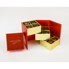 Chocolate Symphony 12'li Akordiyon Specıal Kutu Kırmızı
