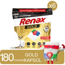 Renax Gold Bulaşık Makinesi Kapsülü 30 Lu -6 Paket