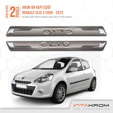 Woodhub Renault Clio 3 Krom Ön Kapı Eşiği 2 Parça