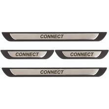 Woodhub Ford Connect Old Krom Kapı Eşiği 4 Parça Paslanmaz Çelik